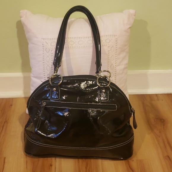 Black shiny coach bag - Picture 2 of 7